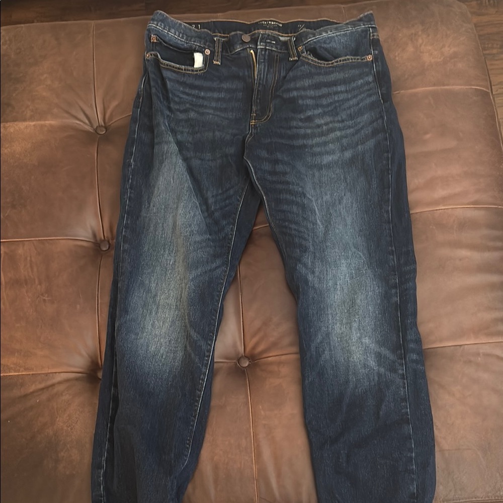 Lucky Brand Men's Dark Blue Straight Jeans